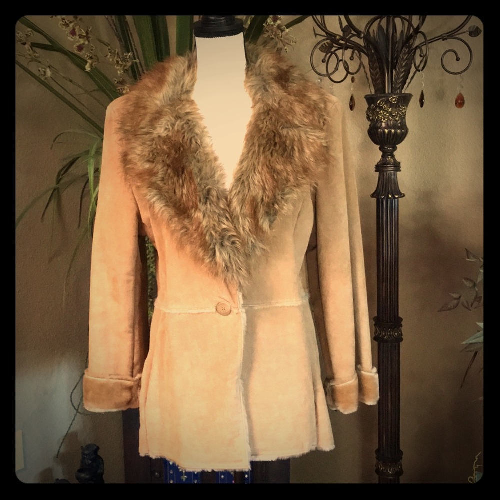 St John Bay  leather coat